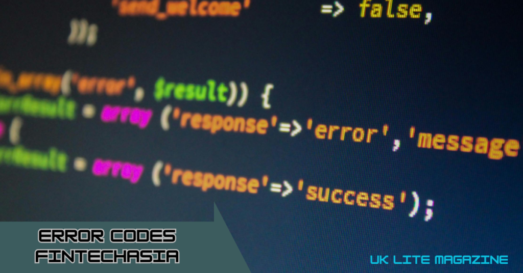 Error Codes FintechAsia